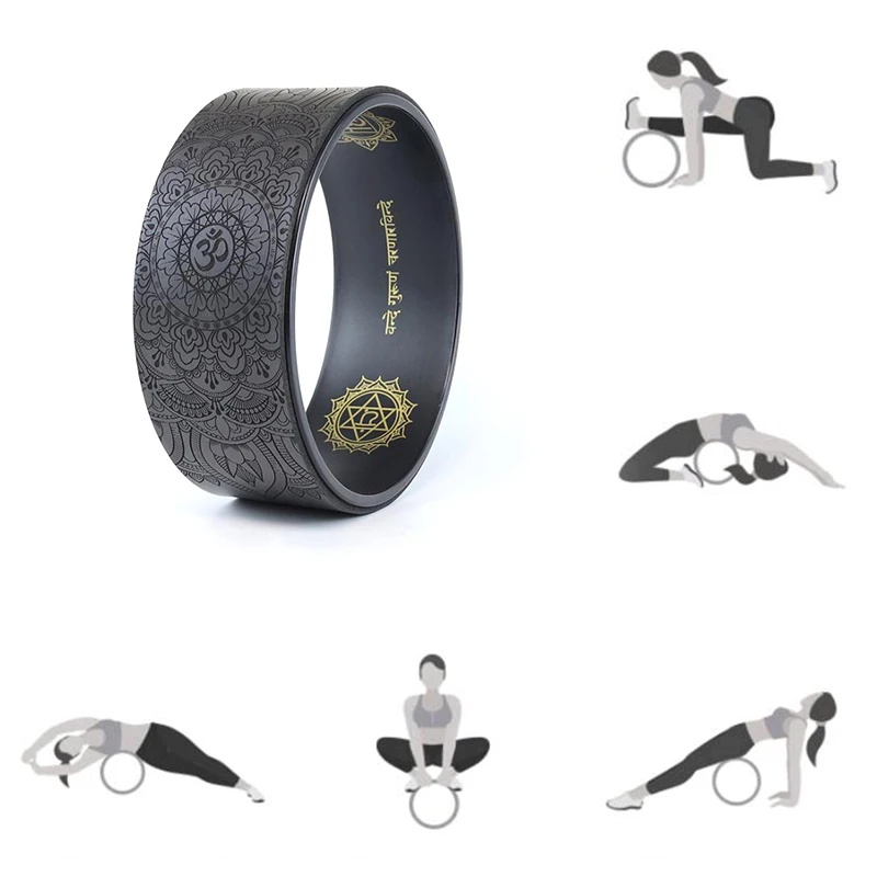 Колесо для йоги из натуральной пробки профессиональные пилатные спортивные