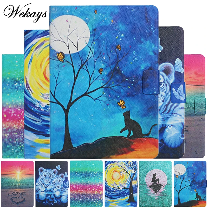 

For Samsung Tab A8 A 8 2019 Case SM-T290 Cartoon Leather Cover For Samsung Galaxy Tab A 2019 8.0 inch T290 T295 T297 Cover Cases