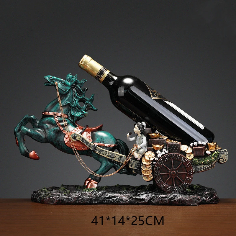 

vintage Home decor Decoration accessories Creative and Practical Furnishings Wedding Gift Wine Rack Chinese Holder DXUIALOI