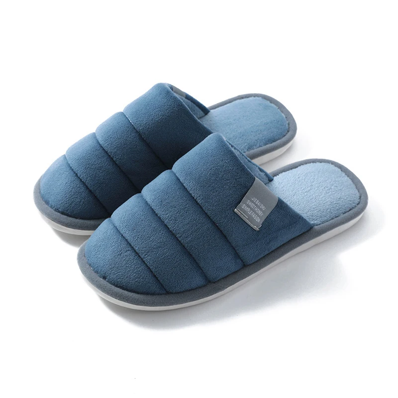 

Women Winter Home Slippers Solid Color Non-slip Soft Slides Female Winter Warm House Slippers Couples Comfortable Warm Shoes