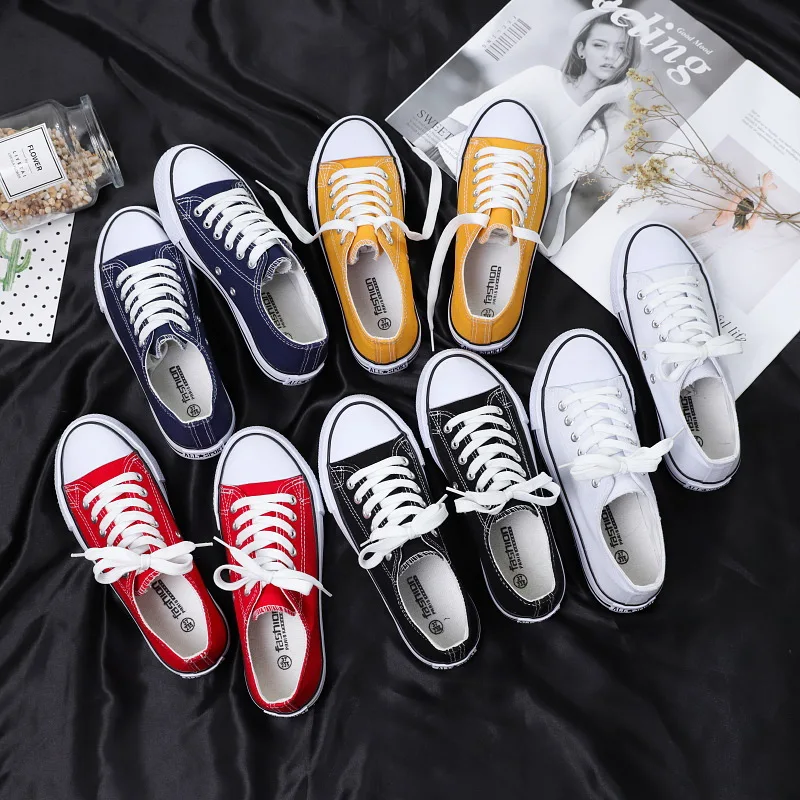 

2021 Spring Autumn New Womens Shoes Korean Version of Breathable Student Cloth Shoes Women Men's Trendy Shoes Casual Cloth Shoes