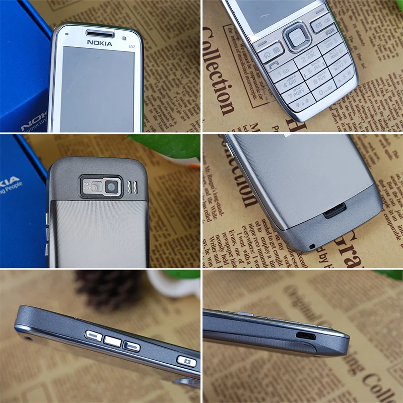 

Nokia E52 GSM Smartphones WIFI Bluetooth GPS 3.2MP Support Russian&Arabic Keyboard Original Unlocked Mobile Phone