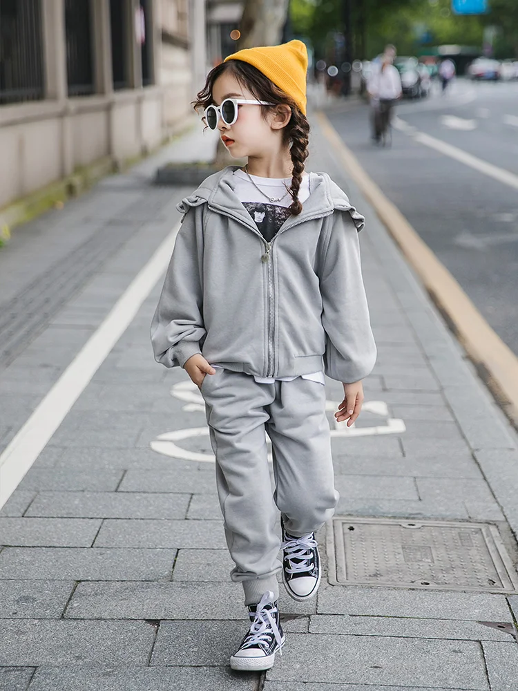 2019 одежда для малышей Детская Одежда подростков спортивный костюм девочек школы