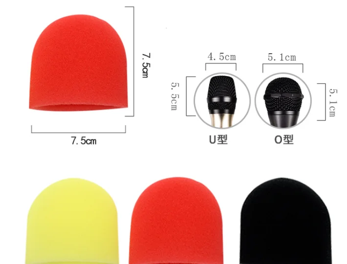 2 5 мм одноразовая пенопластовая Крышка для микрофона ветрового стекла черный