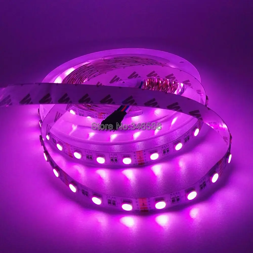 5 м 12 В SMD 5050 RGBW RGBWW Светодиодная лента RGB белый теплый 4 цвета в 1 светодиодный чип 60