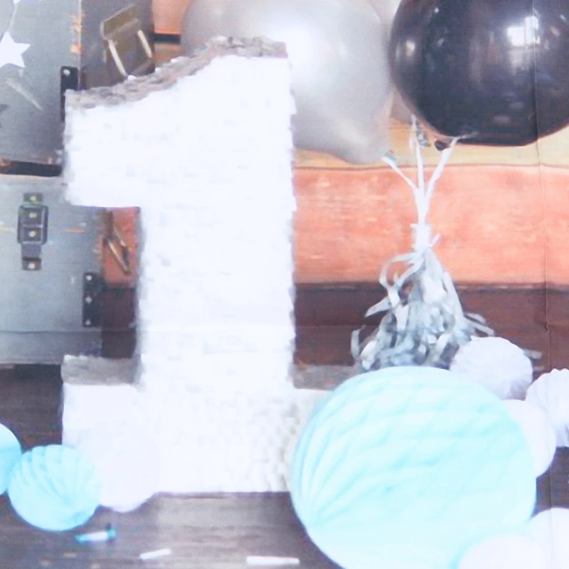 5x3ft ребенок 1st День Рождения фотография фон перекладина деревянный студия