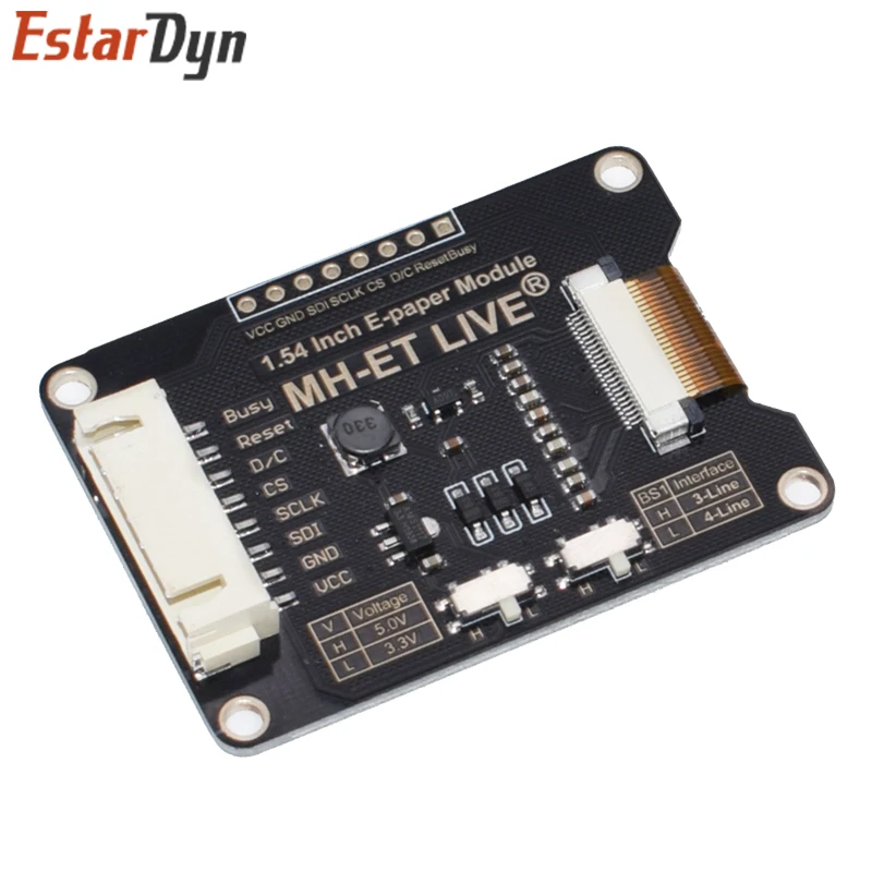 Модуль Epaper для Arduino STM raspberry pi ESP32 1 54 дюйма E-Ink дисплей EInk SPI поддержка Global/Part |