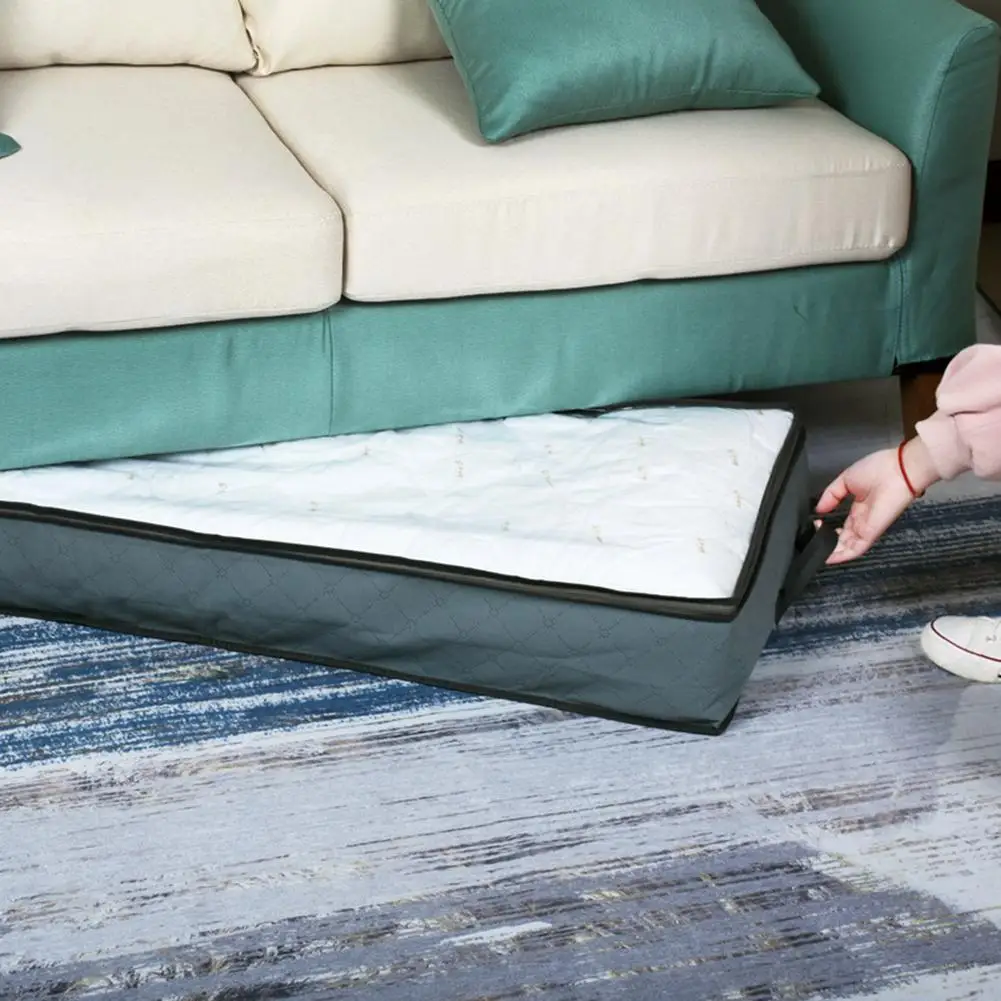 

Large Under Bed Storage Boxes Clothes Organizer Storage Bag Closet Folding Pillow Quilt Blanket Wardrobe Move Home Accessories