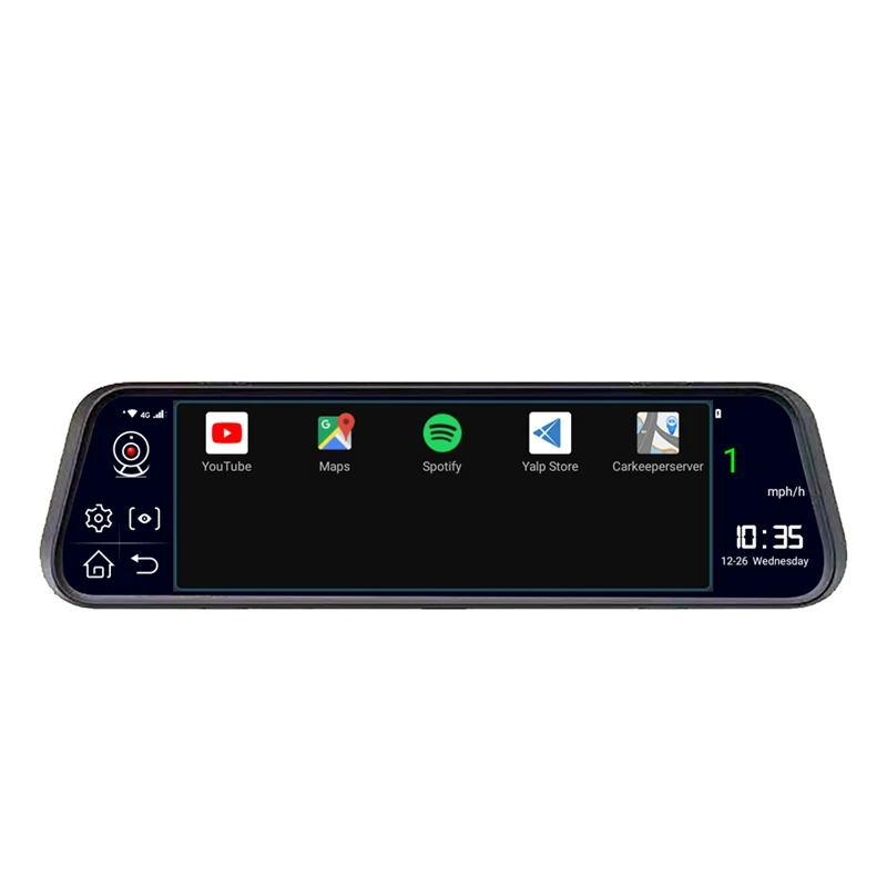 

10 Inch Rearview Mirror Driving Recorder HD Cloud Mirror Voice Controlled Android Navigator Bluetooth