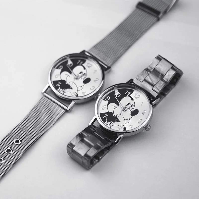 

Reloj Mujer Fashion Cartoon Mickey Watch Women Luxury Brand Quartz Watches Stainless Steel Dress Wrist Watches kobiet zegarka