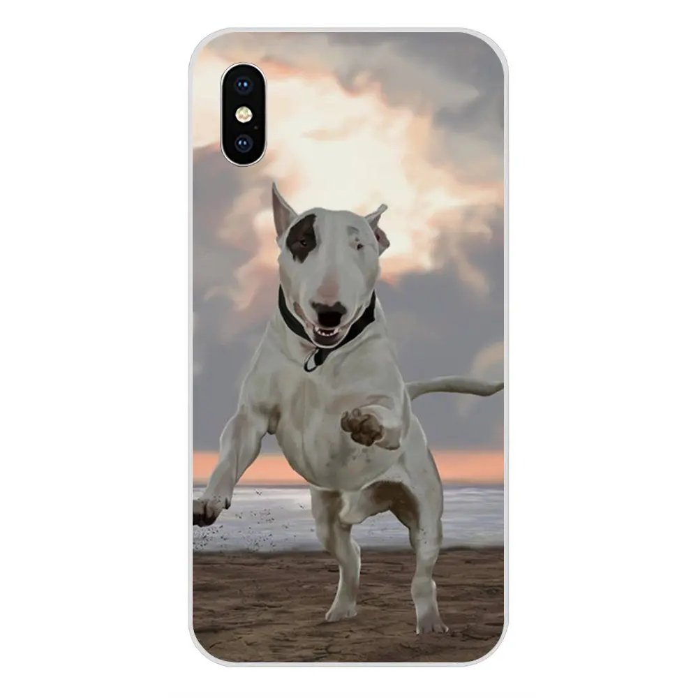 Щенки Bull Terrier мягкие для Xiaomi Redmi Mi 4 7A 9T K20 CC9 CC9e Note 7 9 Y3 SE Pro Prime Go Play распродажа люкс |