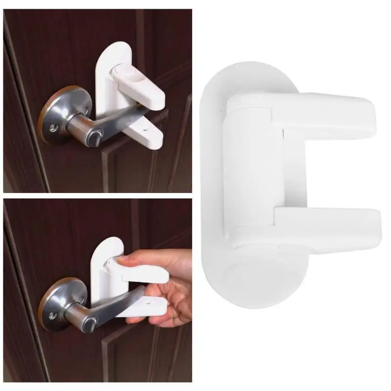 4 pcs Plastic Kids Safety Door Locks Baby Protection Anti-open Doors Handle Security Latch Locking for Children | Обустройство дома
