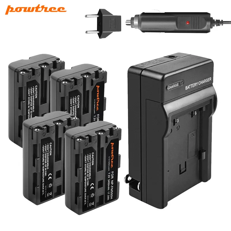 Аккумулятор Powtree для камеры Sony A57 A58 A65 A77 A99 A550 A560 A580 2400 мАч + зарядное устройство
