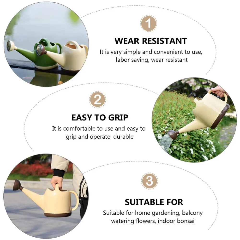 

1Pc 4L Capacity Watering Can Gardening Plants Watering Bottle Plant Watering Pot