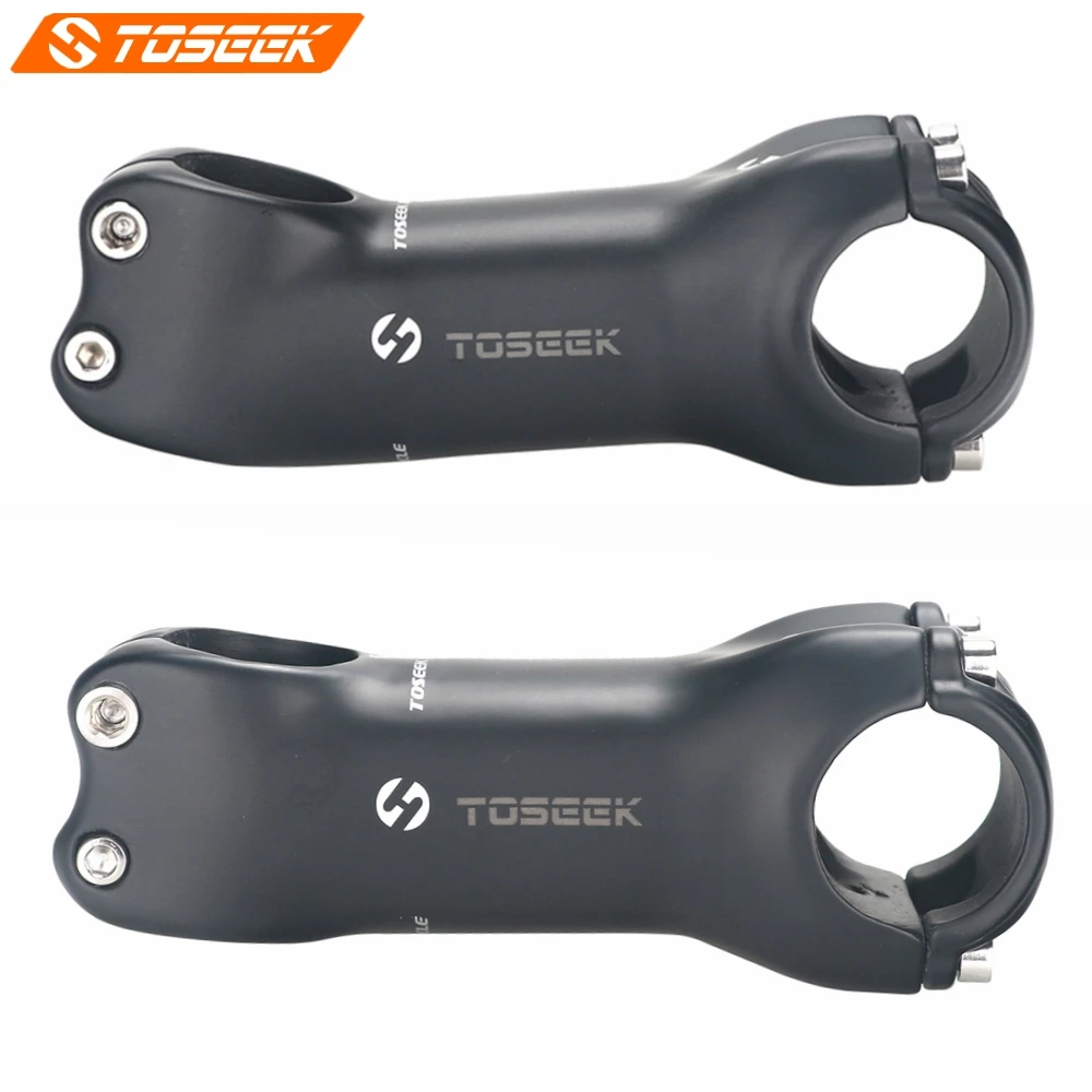 

TOSEEK Super Light Full UD Carbon Fibre Bicycle Stem Bike Parts Matte Angle 6 / 17 Degrees Length 70/80/90/100/110/120/130mm