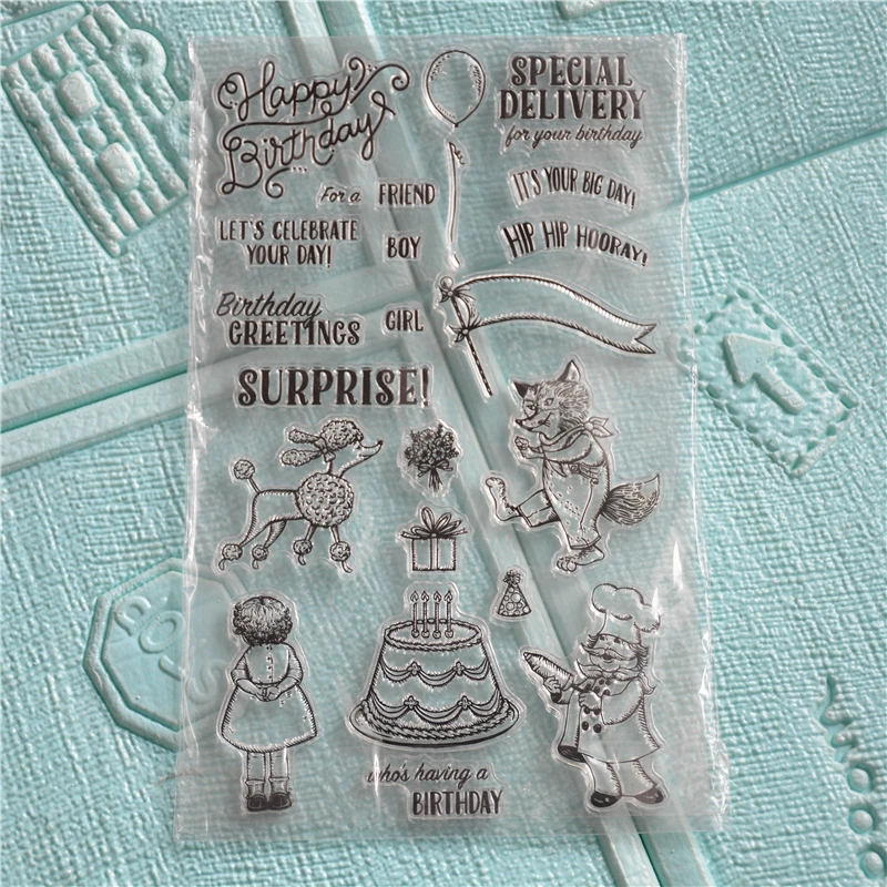 Сюрприз прозрачный силиконовый штамп/печать для DIY скрапбукинга/фотоальбом