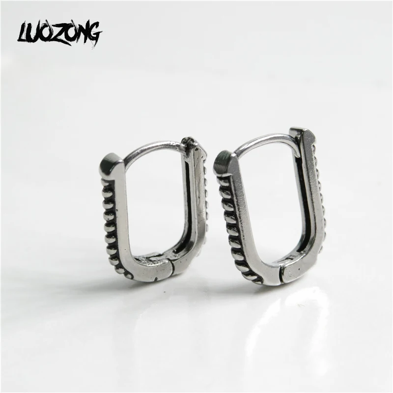 

PS831 2pcs Punk Men's Earrings Stainless Steel HipHop Earrings Piercing Jewelry Rock Gothic Pendientes Brincos Cool