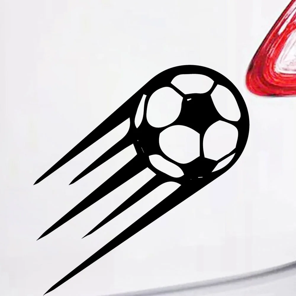 

NEW Soccer Ball Car Sticker Vinyl Auto Sticker Oil Tank Cover Car Styling Custom Sticker