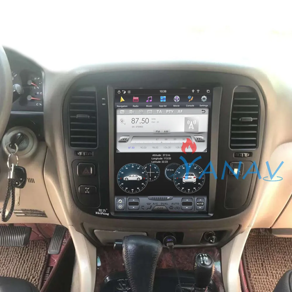 

Tesla style Android Car multimedia DVD video player For-Lexus LX470 2004-2006 car radio stereo audio player vertical screen HD