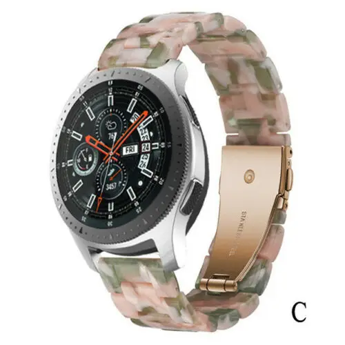 C Быстросъемный резиновый ремешок для часов для samsung Galaxy Watch S3/S2 Galaxy 42 мм/46 мм/gear S3/S2/Active Ticwatch 2/E - Цвет ремешка: C