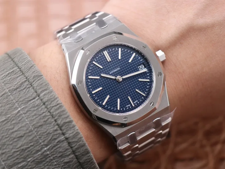 

Watch For Men Relogio Automatic Mechanical Watch 39mm AP 15202ST.OO.1240ST.01 Blue Dial Stainless Steel Strap 1:1 Replica Watch