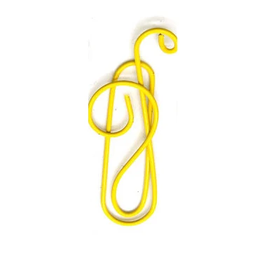 yellow 10 шт. милый цветной музыкальный зажим для бумаги, Офисная папка для закладок, канцелярские принадлежности, металлический зажим, скрепки, металлические зажимы, зажим - Цвет: yellow