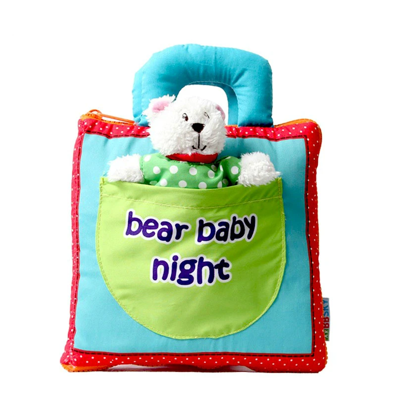 

Soft Baby Cloth Books Infant Early Cognitive Development Bear Goodnight Educational Book Activity WJ598