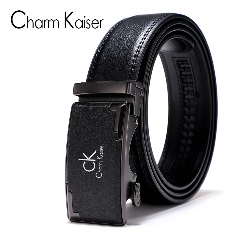 

CalacmKlelm Famous Brand Belt Men Top Quality Genuine Luxury Leather Belts for Men,Strap Male Metal Automatic Buckle