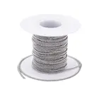 Цепочка бордюрная из нержавеющей стали, 2,4x1,9x0,5 мм, 304, цвет нержавеющей стали, около 10 мрулон