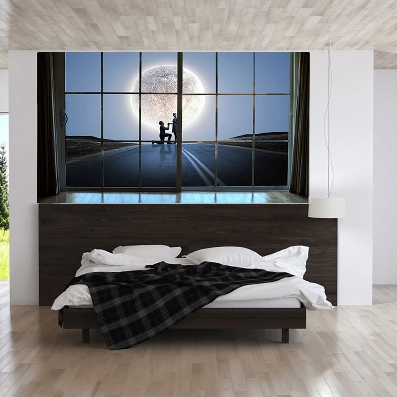 Propose Marriage 3D Headboard Wall Decal Art Vinyl Bedside Sticker Mural Decor | Дом и сад