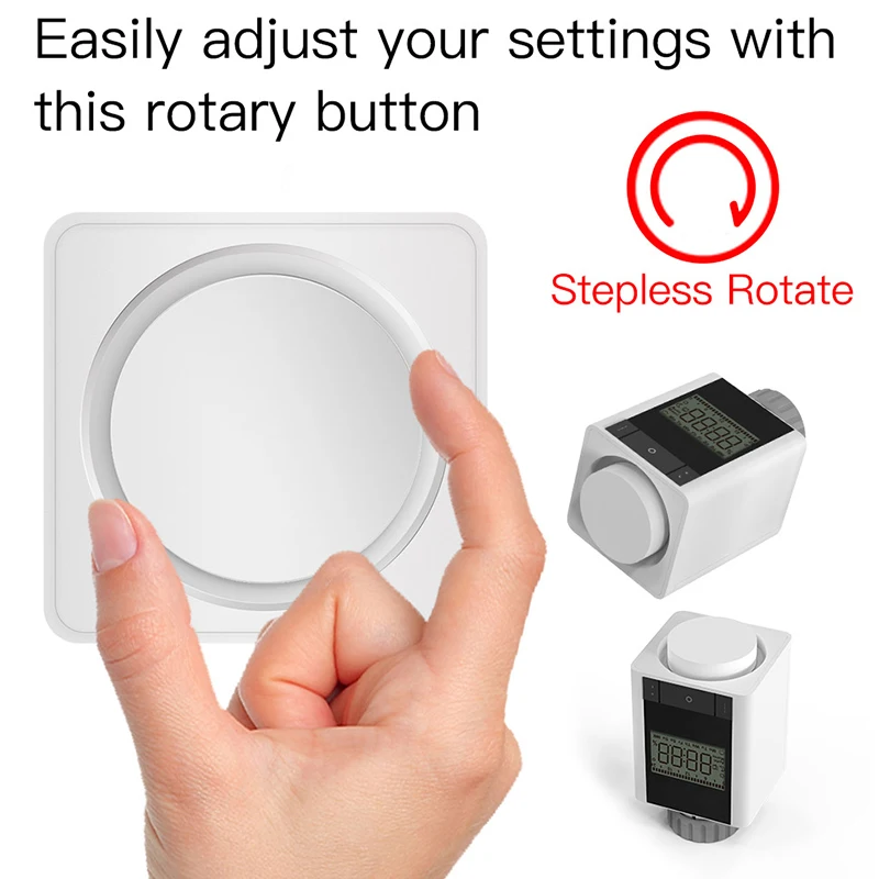 

Tuya ZigBee 3.0 Smart Thermostatic Radiator Valve Home Thermostat Heater TRV Voice Control with Alexa Google Home