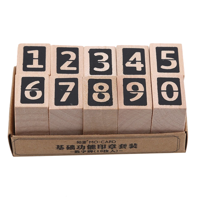 Vintage Date Stamp Set Bullet Journals Supplies Wood Stamps Basic Function Number Monthly Planner Stamps Stationery