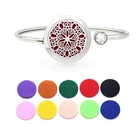 316L ароматерапия из нержавеющей стали браслеты из нержавеющей стали для женщин ювелирные изделия с фокусным расстоянием 25 мм Вращающийся диффузор для эфирных масел, браслет духи браслет подарок