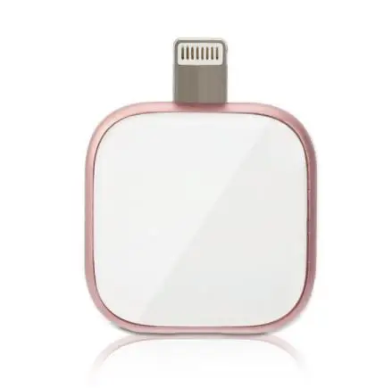 Сверхзвуковой металлический n стеклянный USB флеш-накопитель для iPhone 6/6s/6plus/7/7plus/8/X Macbook Otg/Lightning 2 в 1 флеш-накопитель для Android PC - Цвет: Розовый