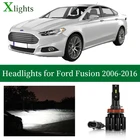 Xlights Led Headlight Bulbs For Ford Fusion 2006 2007 2008 2009 2010 2011 2012 2013 2014 2015 2016 Ближний дальний свет Canbus Внешний автомобильный свет Фара Передняя лампа Освещение Аксессуары диодные лампы для авто