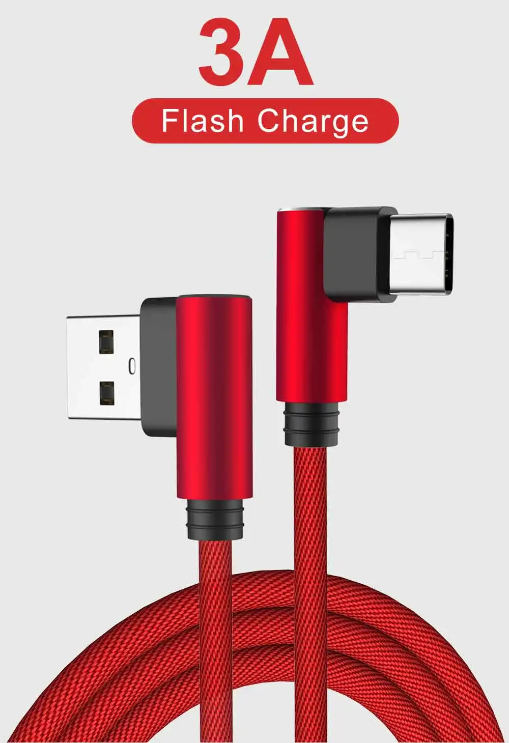 MUSTTRUE 90 градусов usb type C кабель для быстрой зарядки для Xiaomi Note 8 pro samsung a50 Oneplus Зарядное устройство Usb-C кабель для передачи данных type c провод