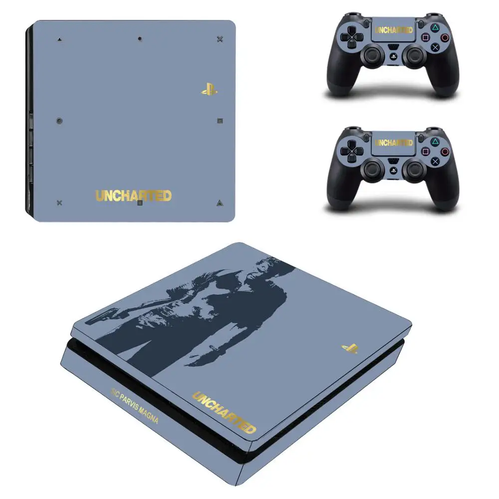 Uncharted 4 PS4 тонкая наклейка s Play station Тонкая виниловая Pegatinas для playstation Slim консоль и