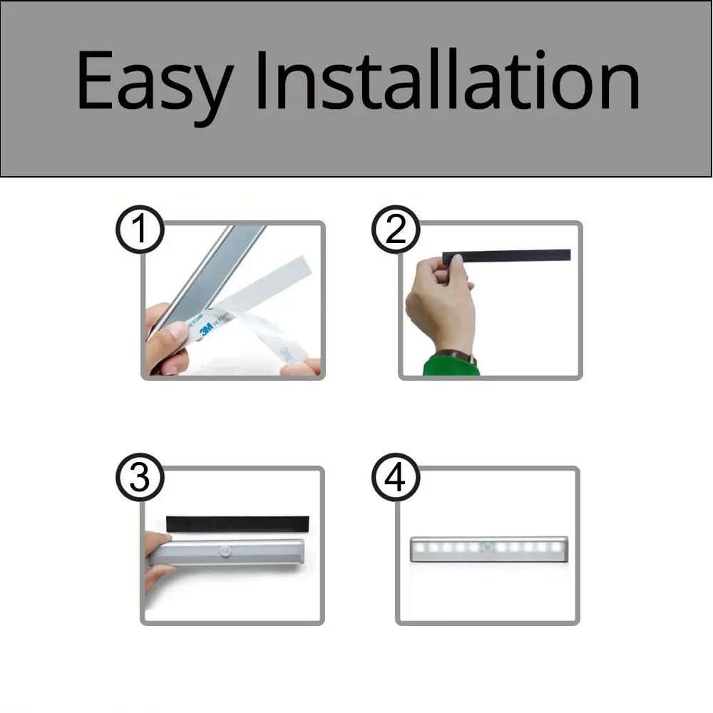 Автоматическая Ночная лампа с человеческим датчиком портативный светильник для