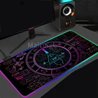 Игровой коврик для мыши, RGB, индивидуальный, цифровой, светодиодный, для компьютерных игр, коврик с клавиатурой, коврик для ПК, ноутбук для геймеров, Настольный коврик