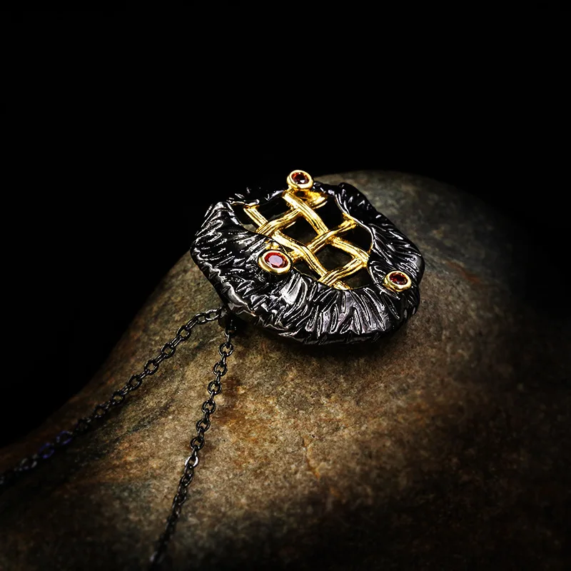 

Ajojewel Original Vintage Necklae Black Golden Line Designer Pendant Necklaces Luxury Jewelry Collar De Moda Antigua