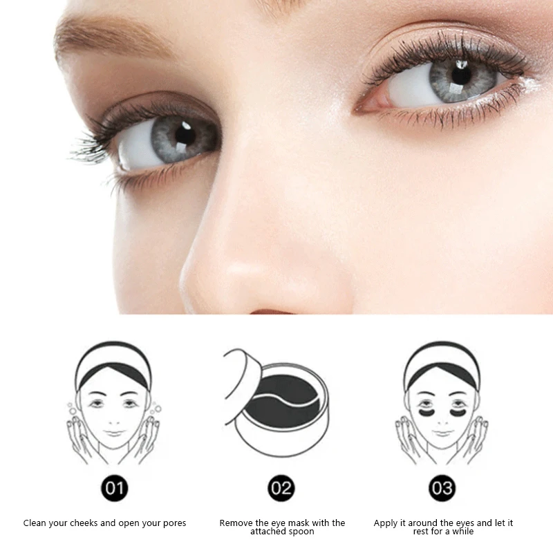 

60Pcs Eye mask Verwijderen Donkere Kringen Hydraterende Oogmasker Collageen Anti-Rimpel Reduce fine lines Anti Aging Eyes Care