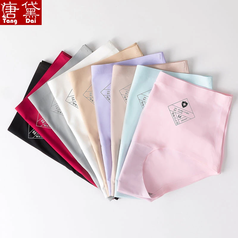 Tangdai чистый хлопок без следа антибактериальные трусики для девушек средняя талия