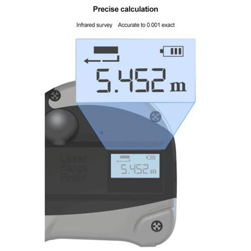 Laser tape measure USB charging Infrared High Precision RangeFinder digital Measuring tools laser ruler Measure | Инструменты