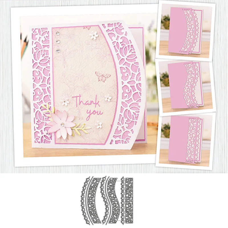 

Разные стильные кружевные металлические стальные Вырубные штампы для рукоделия «сделай сам» Скрапбукинг Декоративные бумажные карты перф...