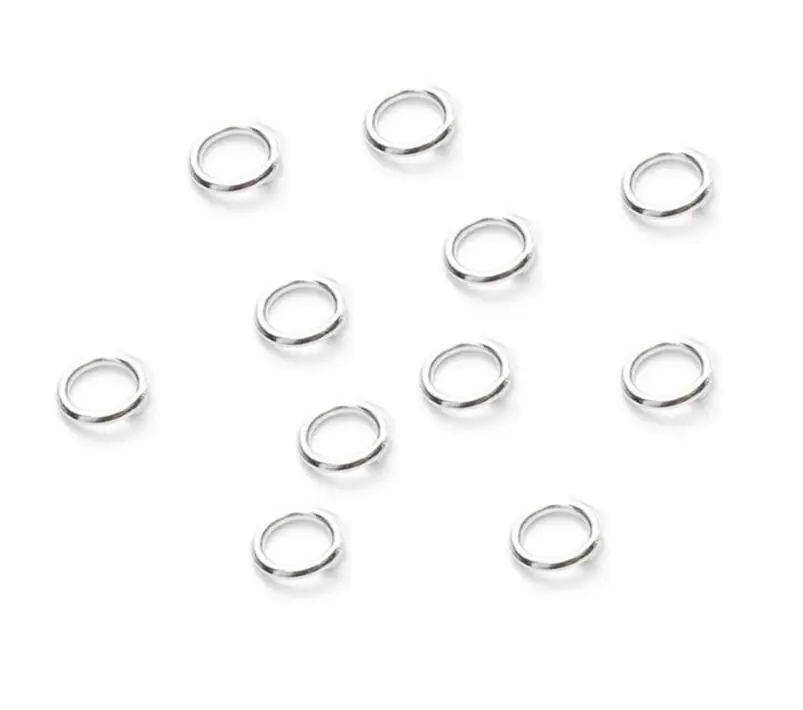 Бусины 4 мм * 0 7 красивое посеребренное открытое соединительное кольцо 50 шт.