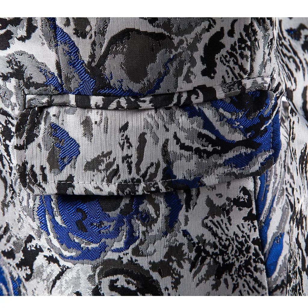 CYSINCOS Мужской Блейзер С Разноцветными полосками дизайн размера плюс 5xl стильный