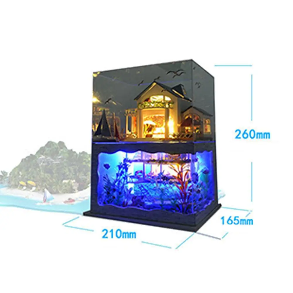 Кукольный домик сделай сам сборка Миниатюрный Гавайский кукольный игрушка