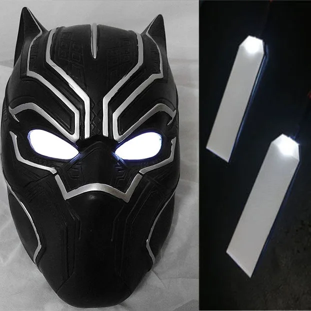 DIY светодиодный светильник глаза Наборы для T'Challa шлем Косплэй к Хэллоуину