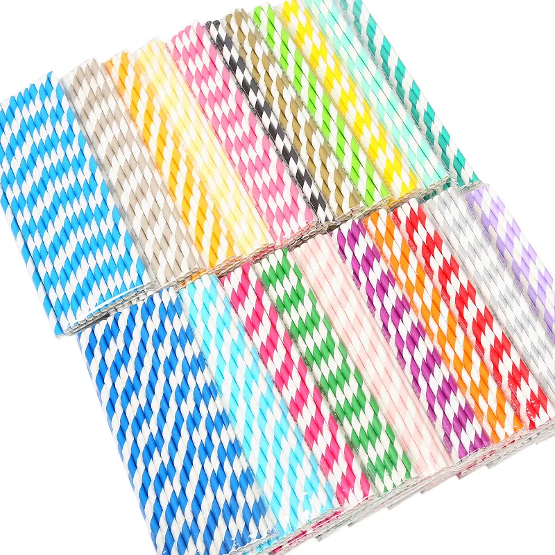 

Children's Diy Eco-friendly Paper Straws Color Disposable Drink Decoration Paper Short Straws Craft Kits for Kids Paper Craft