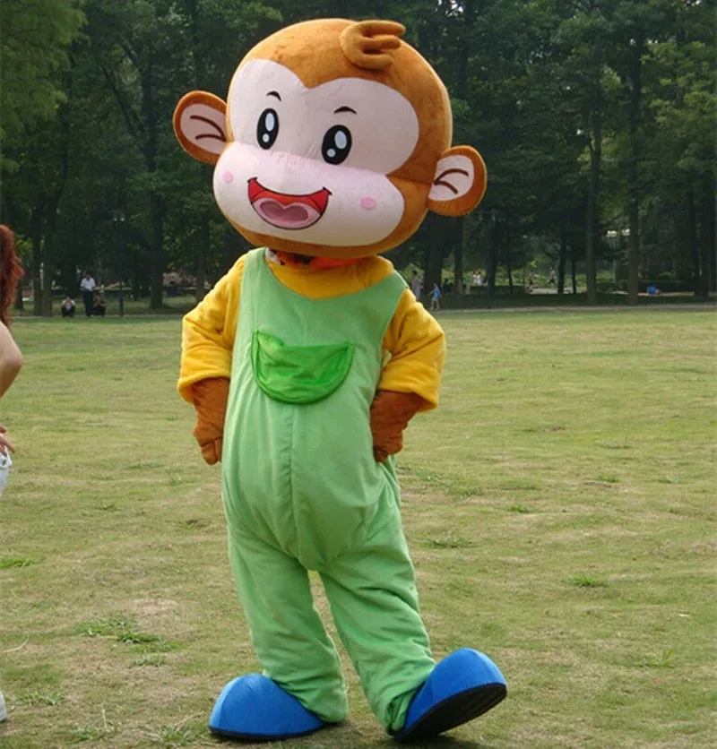 

Advertising Monkey Mascot Costumes Cosplay Rompers Halloween Party Fancy Dress
